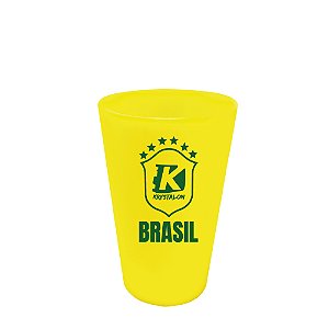 Copo Caldereta Amarelo Personalizado - Copa do Mundo - Acrilico PS