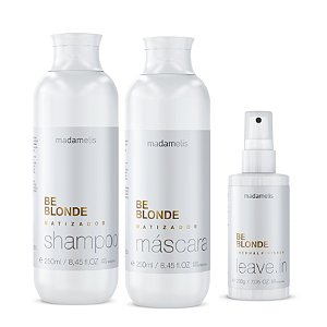 KIT BE BLONDE DUO 250ML E LEAVE-IN 200G MADAMELIS