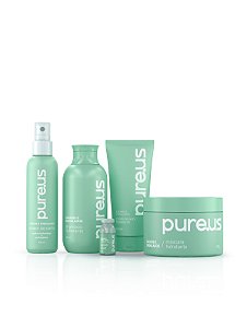 Kit Completo Cachos e Ondulados + Ampola Tratamento Pure Us 100ml