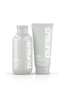 Shampoo e Condicionador Anti Frizz Brilho Supremo Pure Us 100ml