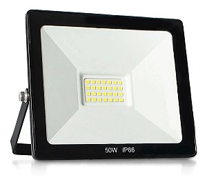 Refletor LED Slim 50W Branco Frio