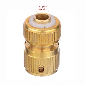 Engate Rápido Mangueiras 1/2 x 3/4 Bronze/Latão
