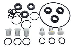KIT VEDAÇÃO BOMBA C/VALV. AQUA HOME/HOBBY ANTIGA SAIDA FRONTAL