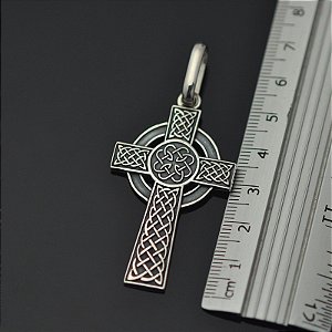 Pingente cruz celta em prata 950k (P)