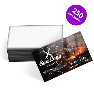 Impressão de 250 Cartões de Visita Só frente em Couché 250g