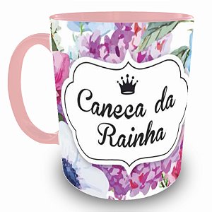 Caneca Personalizada Rosa da Rainha com Foto ou Imagem de seu Jeito