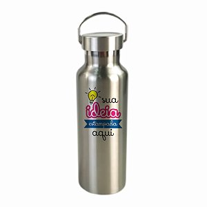 Garrafa Térmica Inox 600ml Personalizada