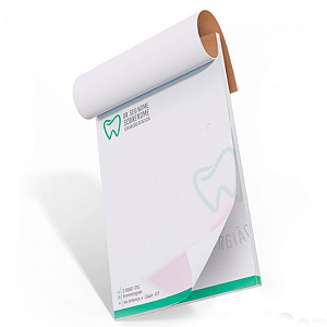 Impressão de 5 Receituários com 100 folhas Colorido A5 em Sulfite 90g