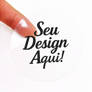Adesivos Transparentes Personalizados 5x5 cm I 400 Unidades (1m²)