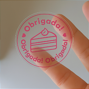 Adesivos Transparentes 3x3 cm – 1300 unid. Personalizados