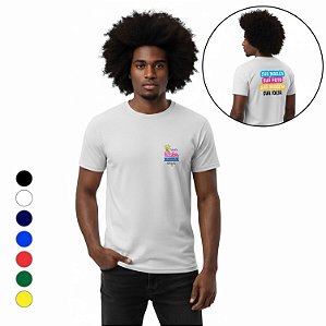 Camiseta Personalizada Bolso e Costas