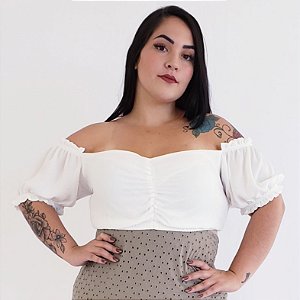 CROPPED M/M PLUS SIZE OFF WHITE REF 720055