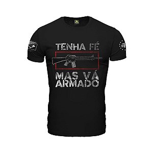 Camiseta estampada Tenha Fé - Team six