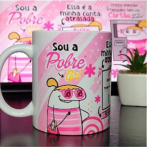 Caneca em cerâmica 325ml - Flork Pobre girl