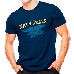 Camiseta T-shirt estampada Navy SEALs - Azul 