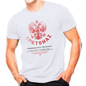 Camiseta T-shirt estampada Spetsnaz - Branca
