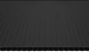 Chapa polionda preto - 1500 x 2100 x 3 mm - 500 G/M2