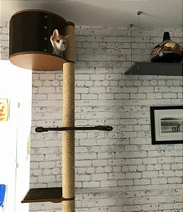 Arranhador para Gatos Escalador com Toca - Kampala