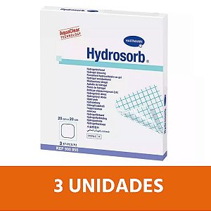Curativo Hydrosorb 20x20cm - Caixa c/ 3 Unidades - Hartmann
