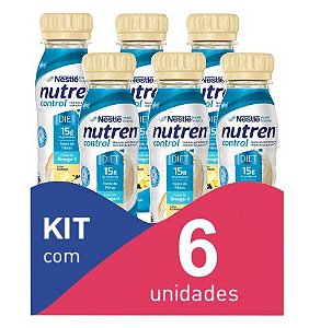 Nutren Control Baunilha 200ml - Kit com 6 unidades