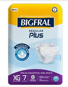 Fralda Bigfral Regular Plus XG com  7 unidades
