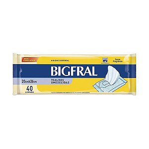 Absorvente BigFral Regular com 20 unidades. - ÁgilMed