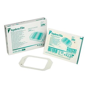 Tegaderm Film Curativo Transparente com moldura de aplicação 6 cm X 7 cm - Marca: 3M - valor unitário.