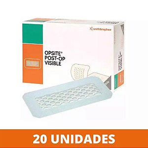 Curativo  Opsite  Post op Visible 20X10CM - Caixa C/ 20 un - smith  and  Nephew