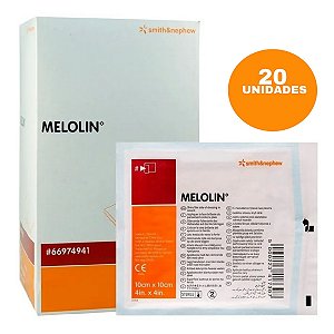 Curativo Melolin 10X10 cm - Caixa  C/ 100 UN - Smith and Nephew