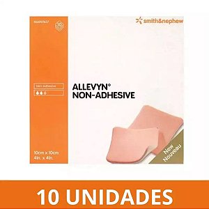 Curativo Allevyn Non Adhesive 10x10cm Caixa c/ 10un - Smith and Nephew