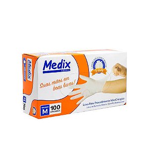 Luva Proc. M Látex Com Pó - Medix