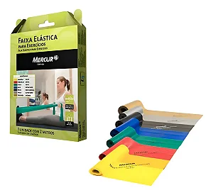 Faixa Elástica De Exercícios Mercur 1,5cm Consulte Cores Disponíveis