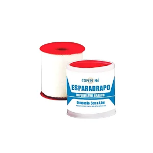 Esparadrapo Impermeável 50 mm x4,5M Branco Copertina Cral