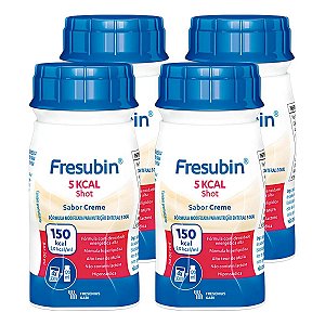 Fresubin 5 Kcal Shot Creme 120ml EB- Fresenius Kit Com 4 Unidades
