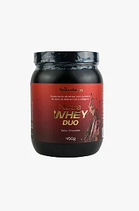 Nutra Whey Duo Sabor Chocolate Pote 450g-NutraBem