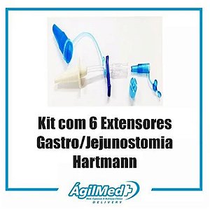 Kit c/ 6 Extensores Gastro/Jejunostomia - Hartmann