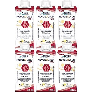 Novasource Ren 200ml baunilha - Kit com 6 unidades