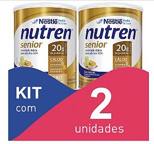 Nutren Senior Pó Sem sabor 740g - Kit com 2 unidades