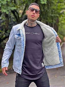 Jaqueta Jeans Slim Fit Alaska Forrada