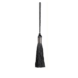 Tassel Preto c/ detalhes em metal F209047