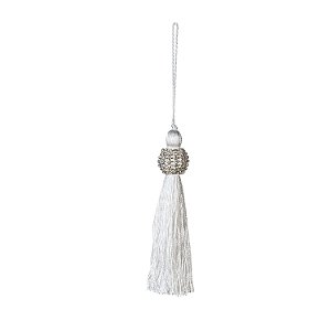 Tassel Branco c/ detalhes em strass F209044