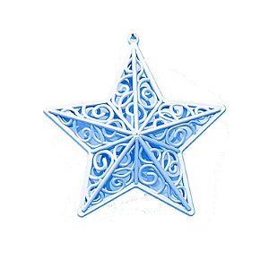 Estrela Azul Arabesco 10x10cm - G150987