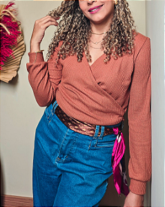 Blusa Transpassada Vegas