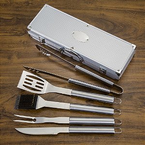 Kit Churrasco maleta com 5 peças