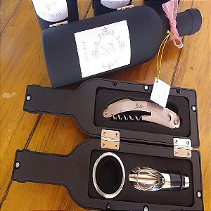 12 Kit vinho garrafa personalizado