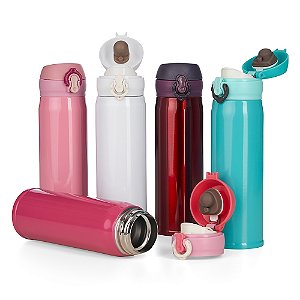 10 Garrafas Térmica Inox 400ml 2112