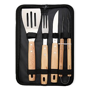 10 Kit Churrasco 4 Peças 18894