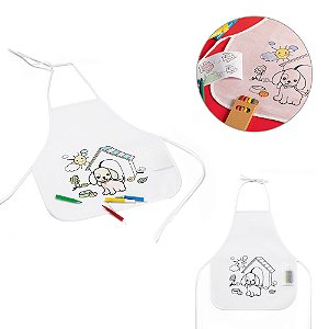 50 Aventais de criança para colorir em non-woven (80 g/m² 59834