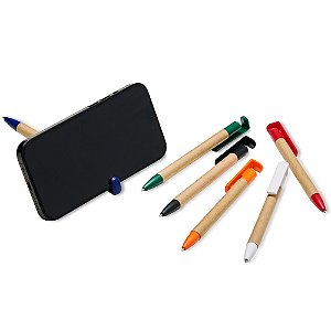 300 Canetas Ecológica com Suporte para Celular 00016