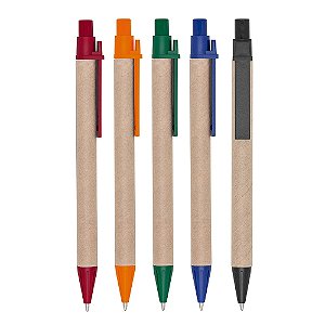 300 Canetas Ecológica Papelão personalizadas 0002